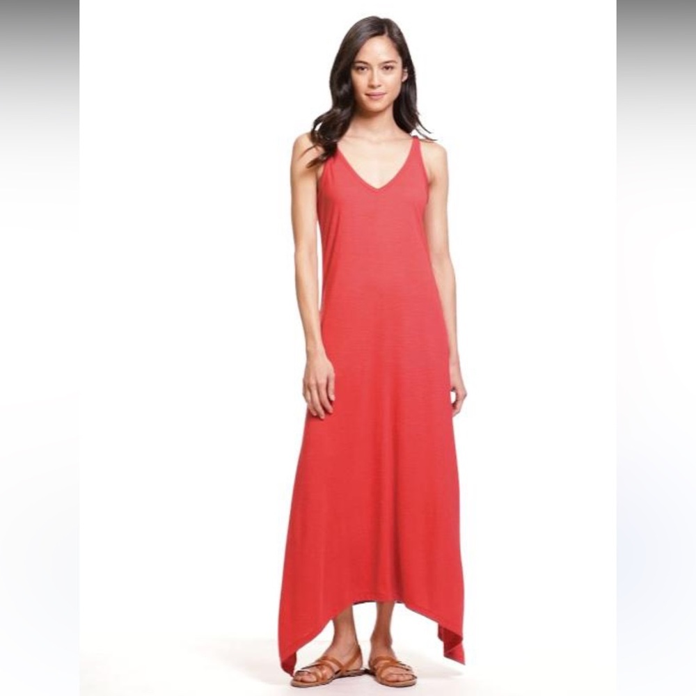 Old Navy Asymmetrical Coral Dress